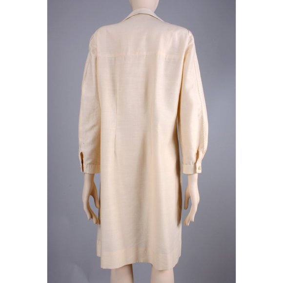L/XL Vintage 60s Long Sleeve Simple Knee Dress - Picture 5 of 9